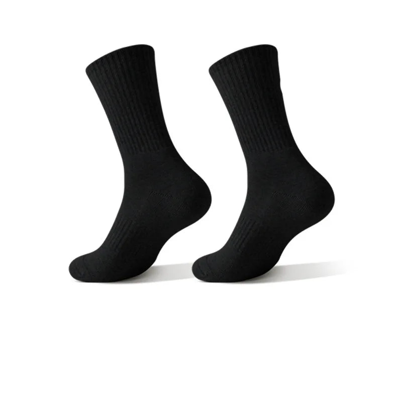 Men’s Moisture-Wicking Cotton Hiking Socks – 5 Pairs