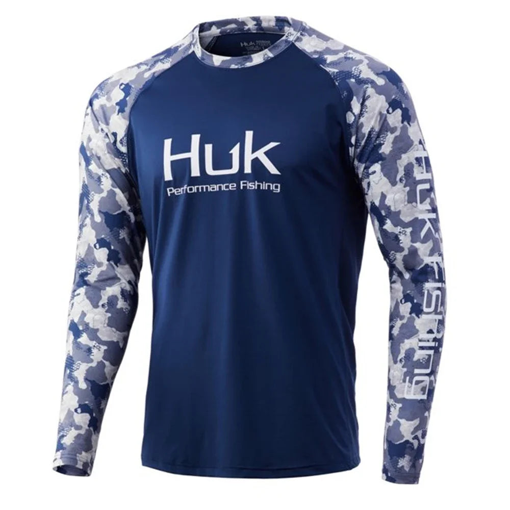HUK Men’s Long Sleeve UV Protection Fishing Shirt