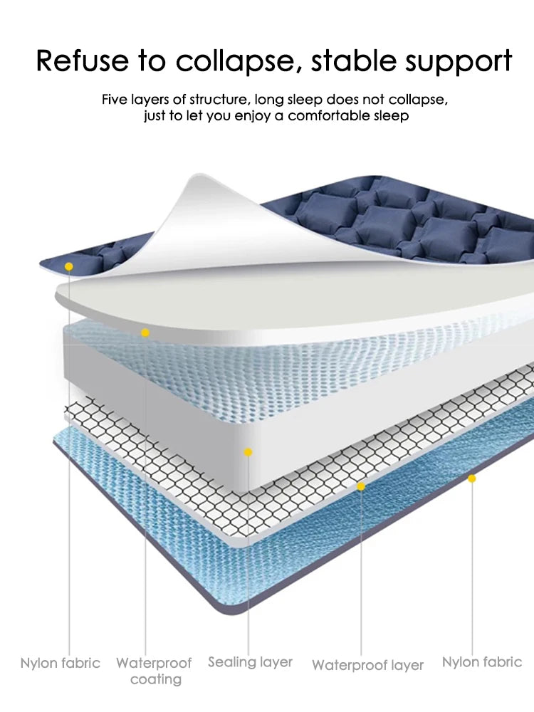 Ultralight Outdoor Camping Sleeping Pad with Pillow