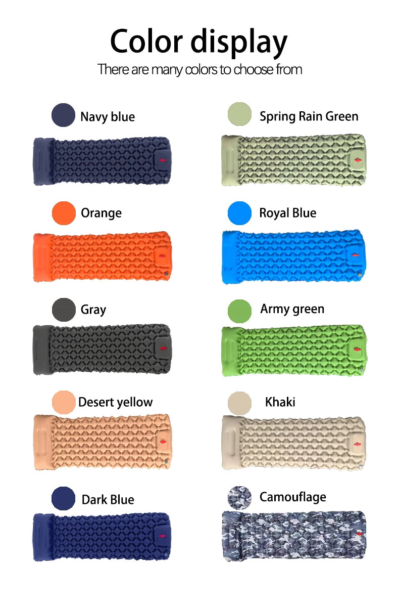 Ultralight Outdoor Camping Sleeping Pad with Pillow