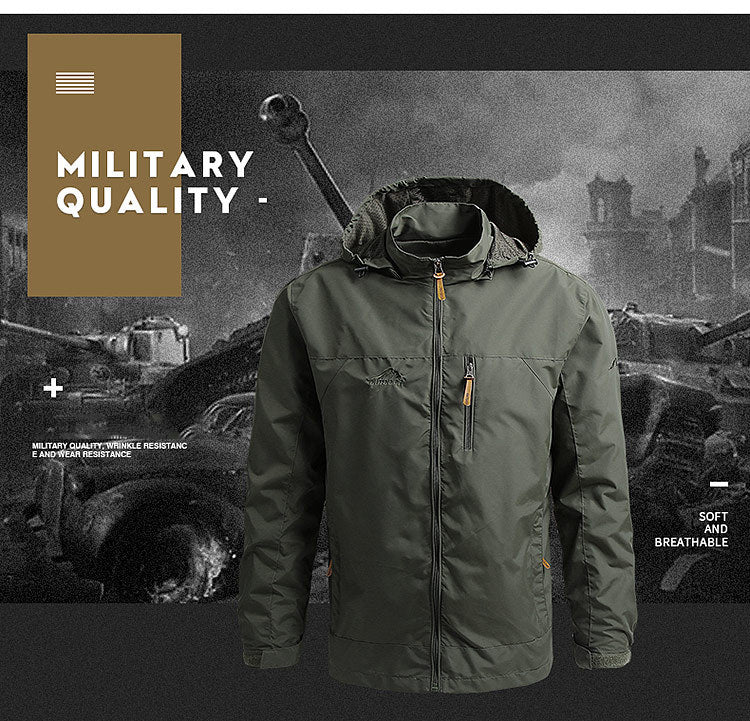 Men’s Tactical Waterproof Windbreaker Jacket