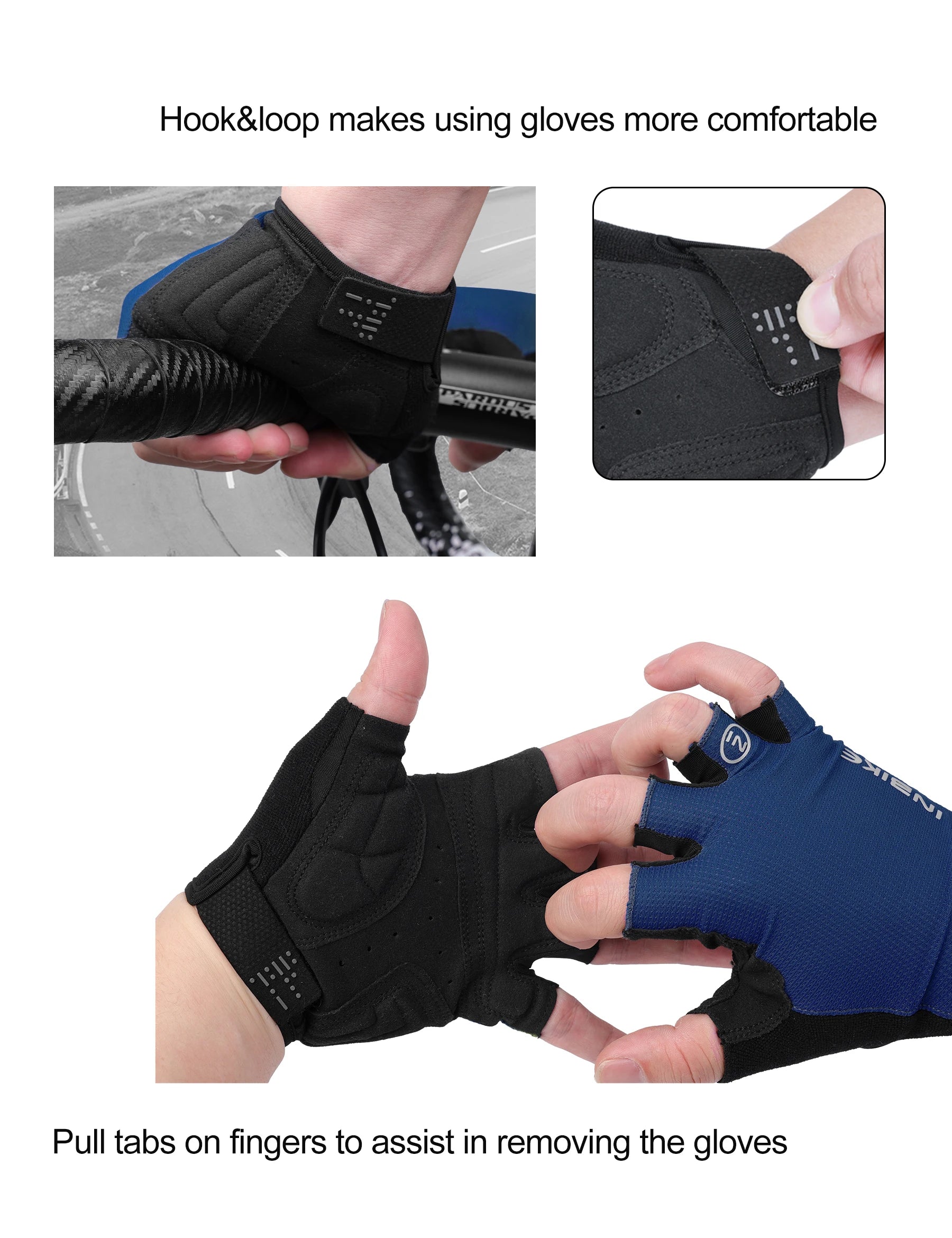 INBIKE Half-Finger Shock-Absorption Cycling Gloves