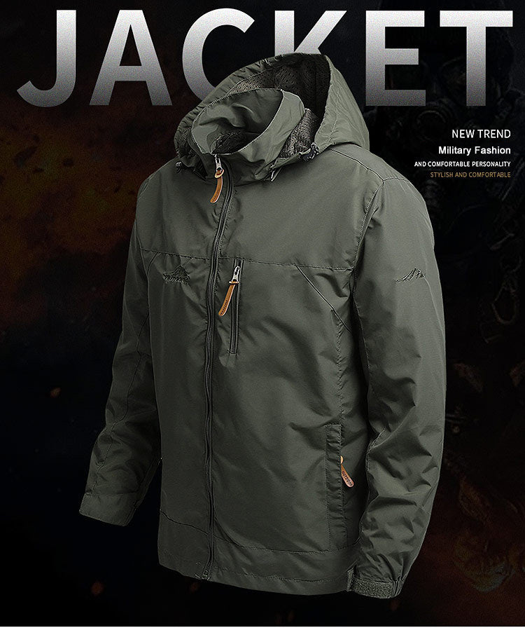 Men’s Tactical Waterproof Windbreaker Jacket