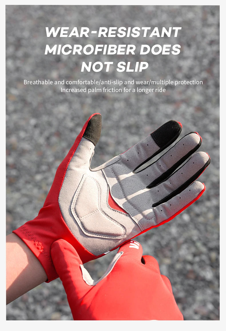 Touchscreen Gel Cycling Gloves – Full & Half Finger