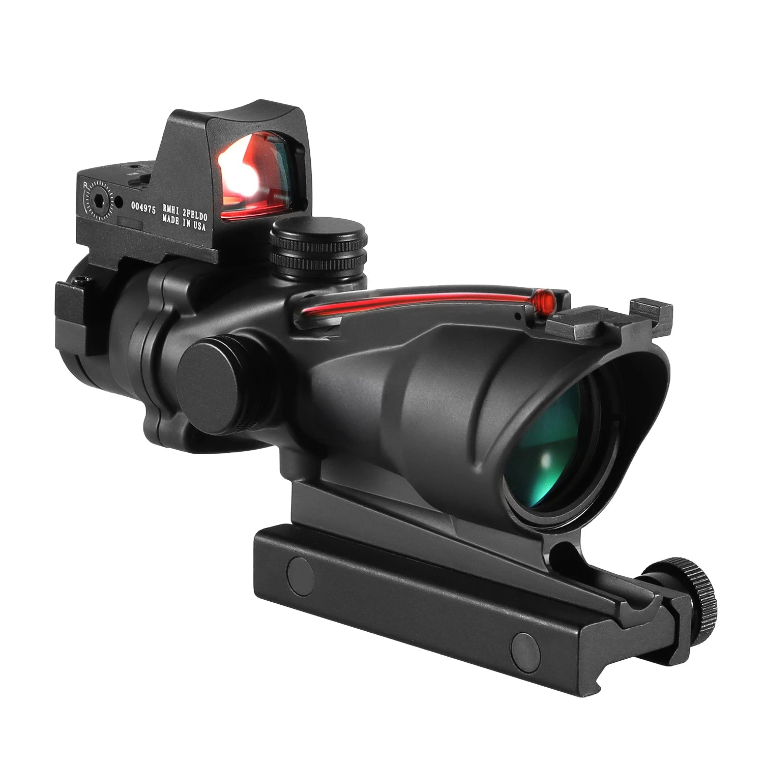 Adjustable 4x32 Red Dot Tactical Scope