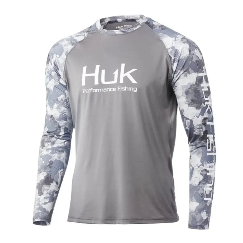 HUK Men’s Long Sleeve UV Protection Fishing Shirt