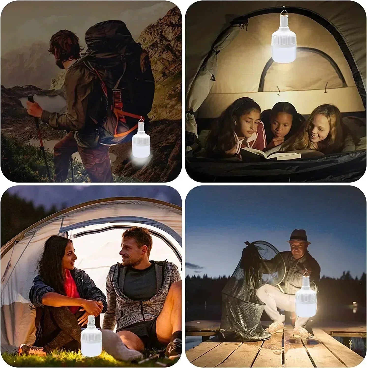 60W USB Rechargeable LED Camping Lantern