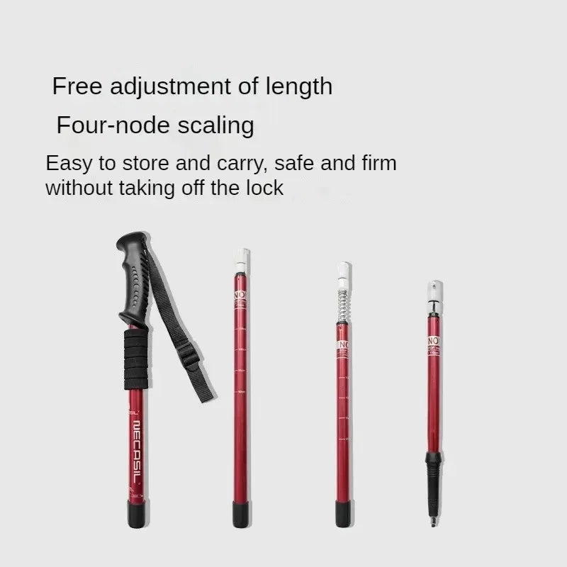 Adjustable Aluminum Folding Hiking Stick