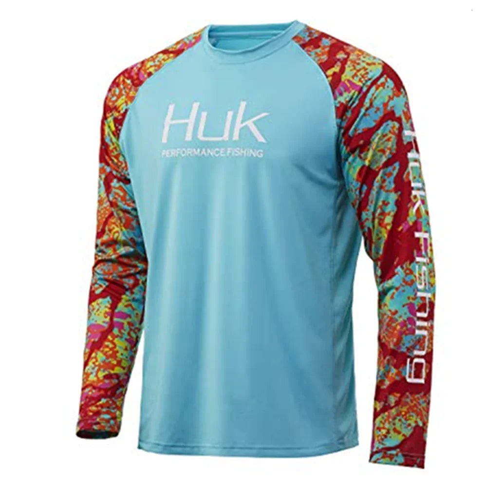 HUK Men’s Long Sleeve UV Protection Fishing Shirt