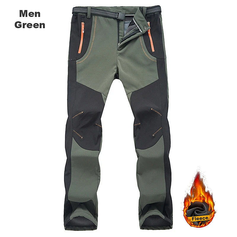 LNGXO Men’s Waterproof Fleece Hiking Pants
