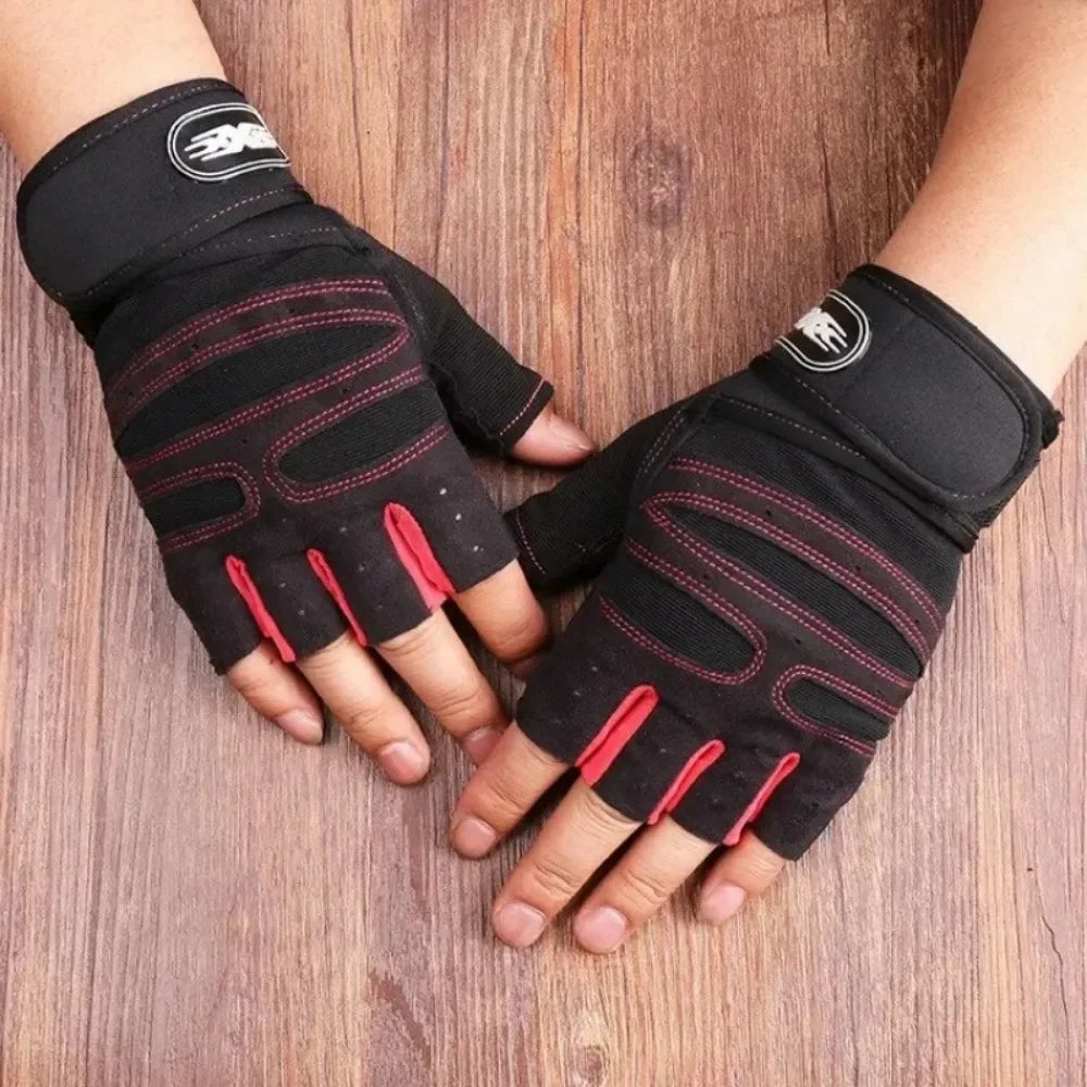 Outdoor Sport Fingerless Gloves with Wrist Guard