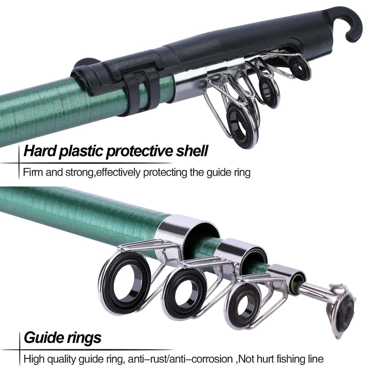 Sougayilang 1.8M Telescopic Rod & Spinning Reel Combo