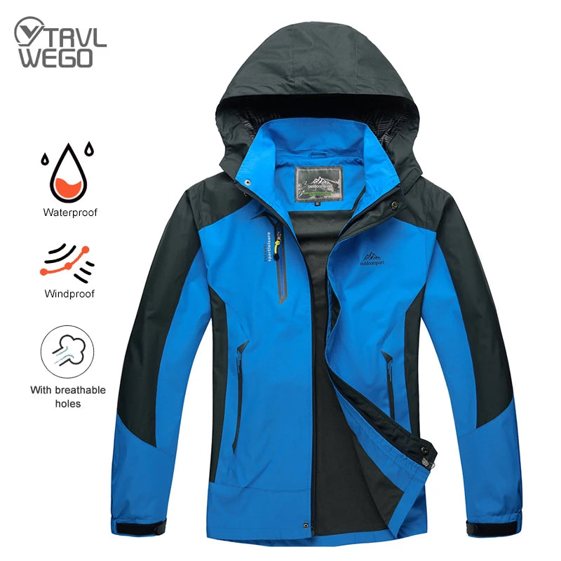 TRVLWEGO Men’s Waterproof Hiking & Outdoor Jacket