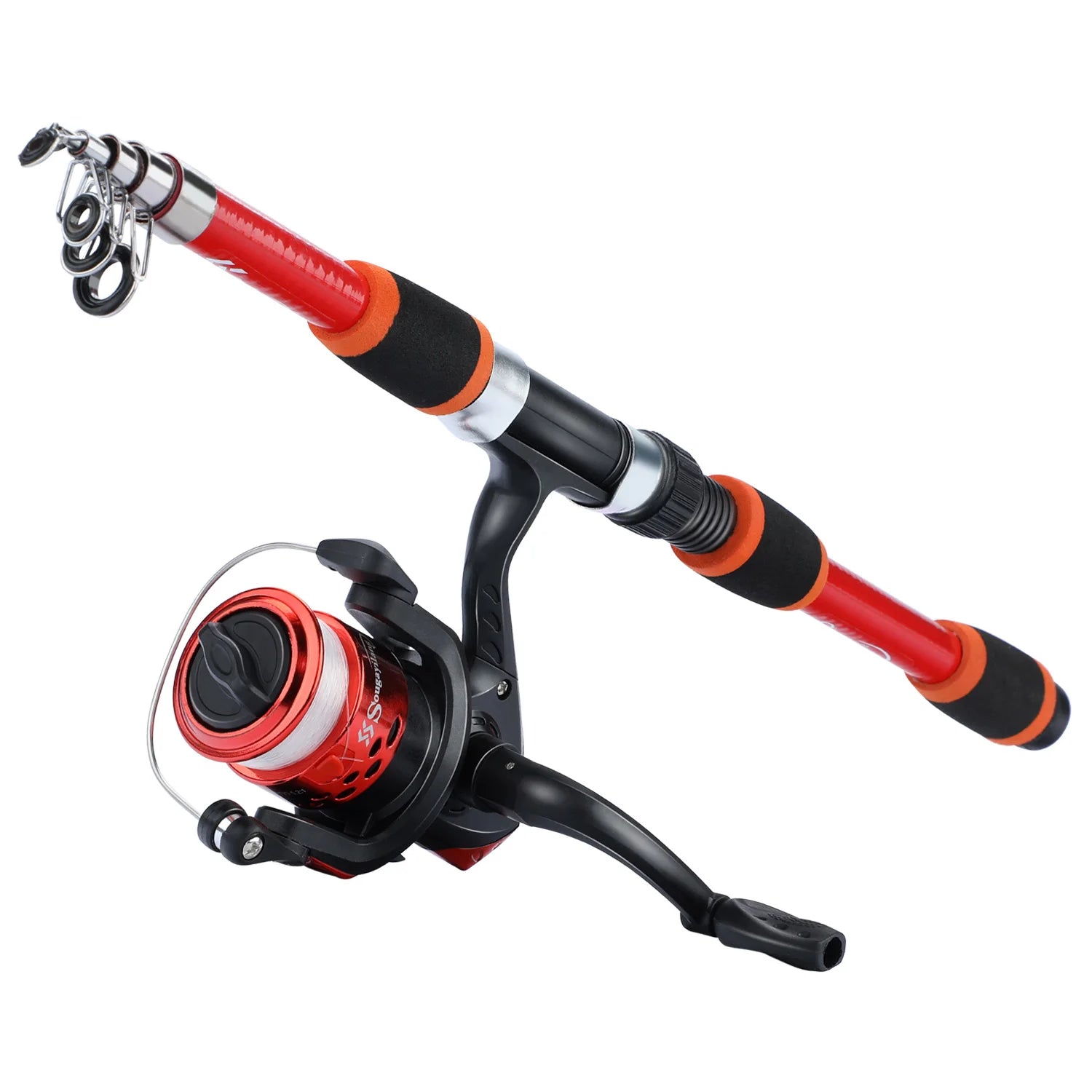 Sougayilang 1.8M Telescopic Rod & Spinning Reel Combo