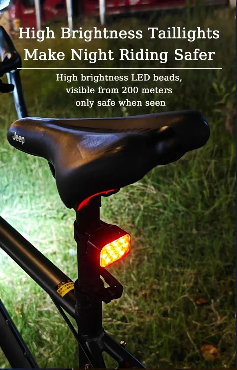 BUCKLOS USB Rechargeable LED Bike Lights – Front & Rear