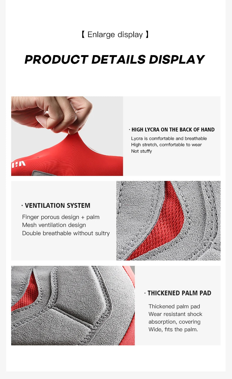 Touchscreen Gel Cycling Gloves – Full & Half Finger
