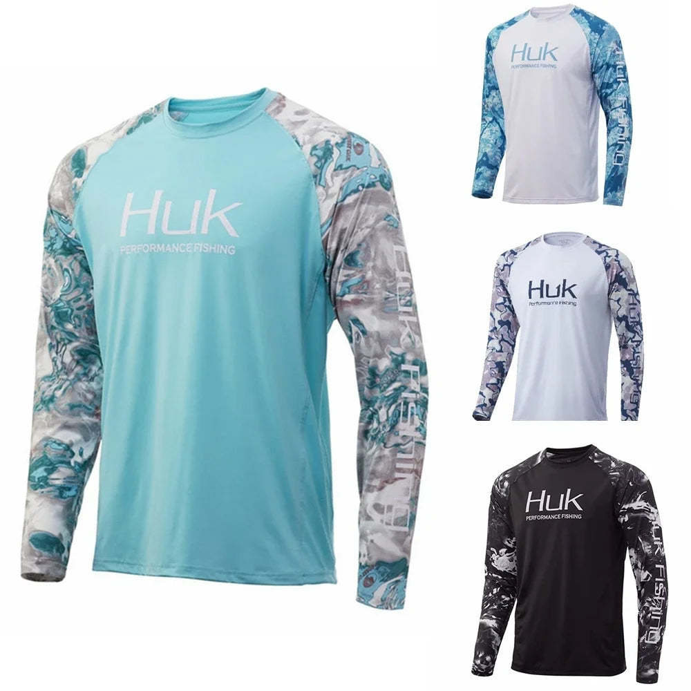 HUK Men’s Long Sleeve UV Protection Fishing Shirt
