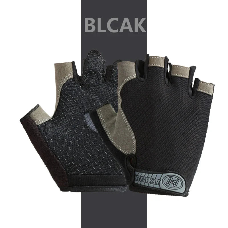 Outdoor Sport Fingerless Gloves with Wrist Guard