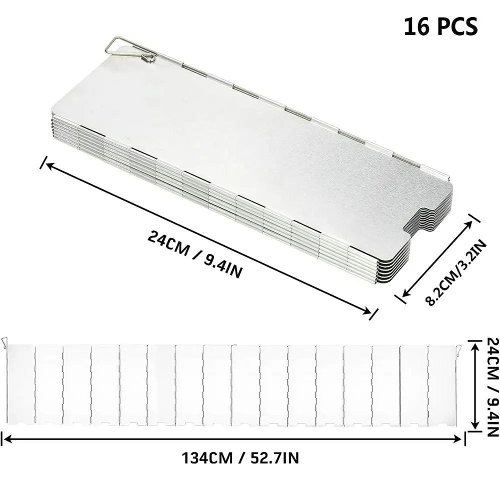 Aluminum Alloy Windshield for Gas Stove – Camping Cooking