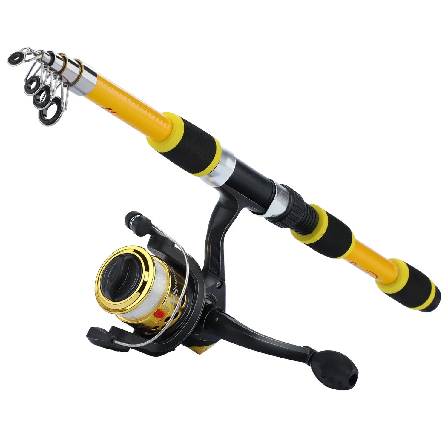 Sougayilang 1.8M Telescopic Rod & Spinning Reel Combo