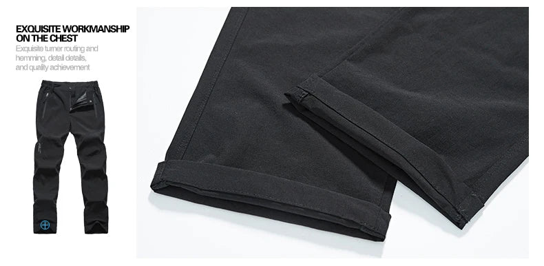 LNGXO Men’s Quick-Dry Waterproof Hiking Pants