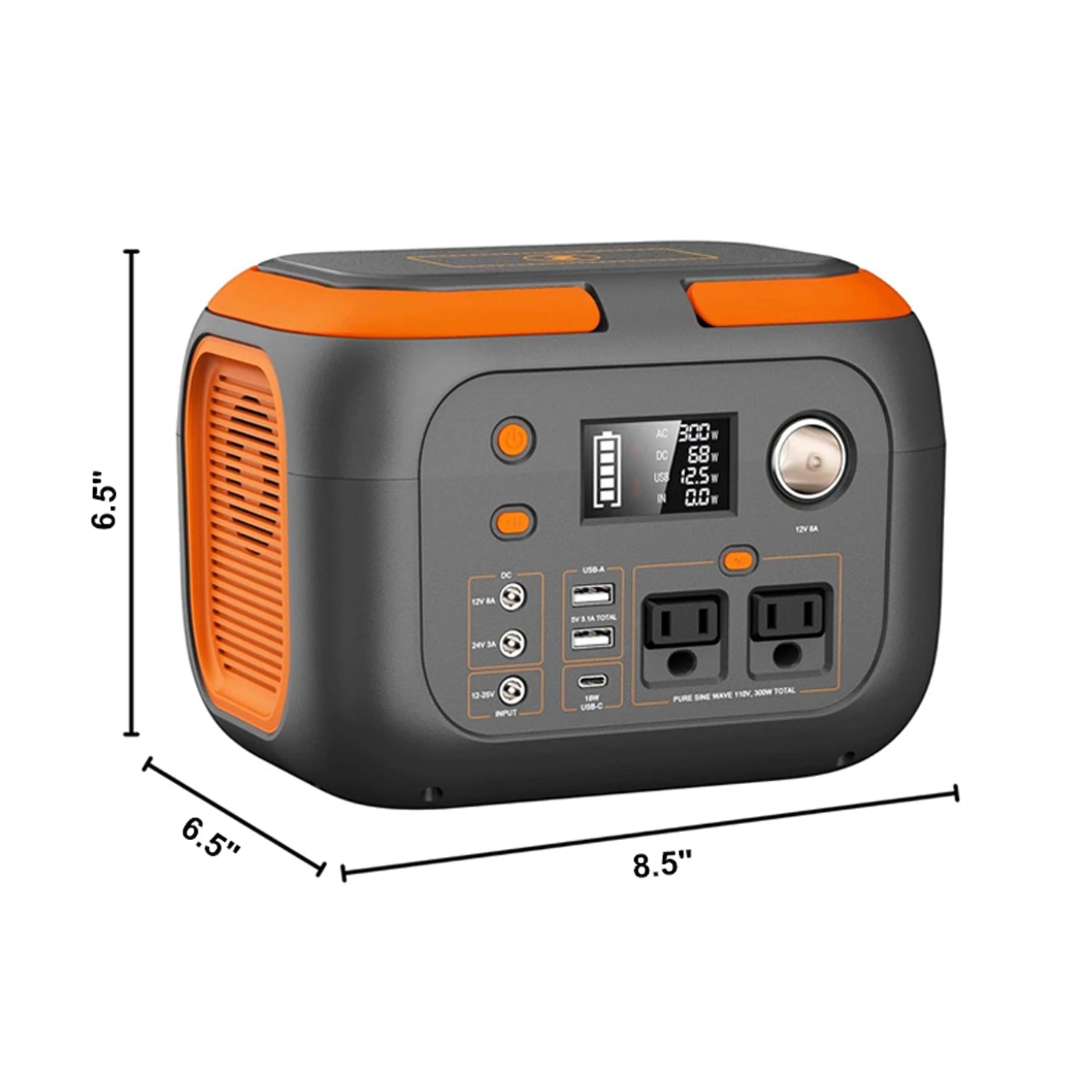 600W/300W/200W Portable Solar Power Station with AC Outlets