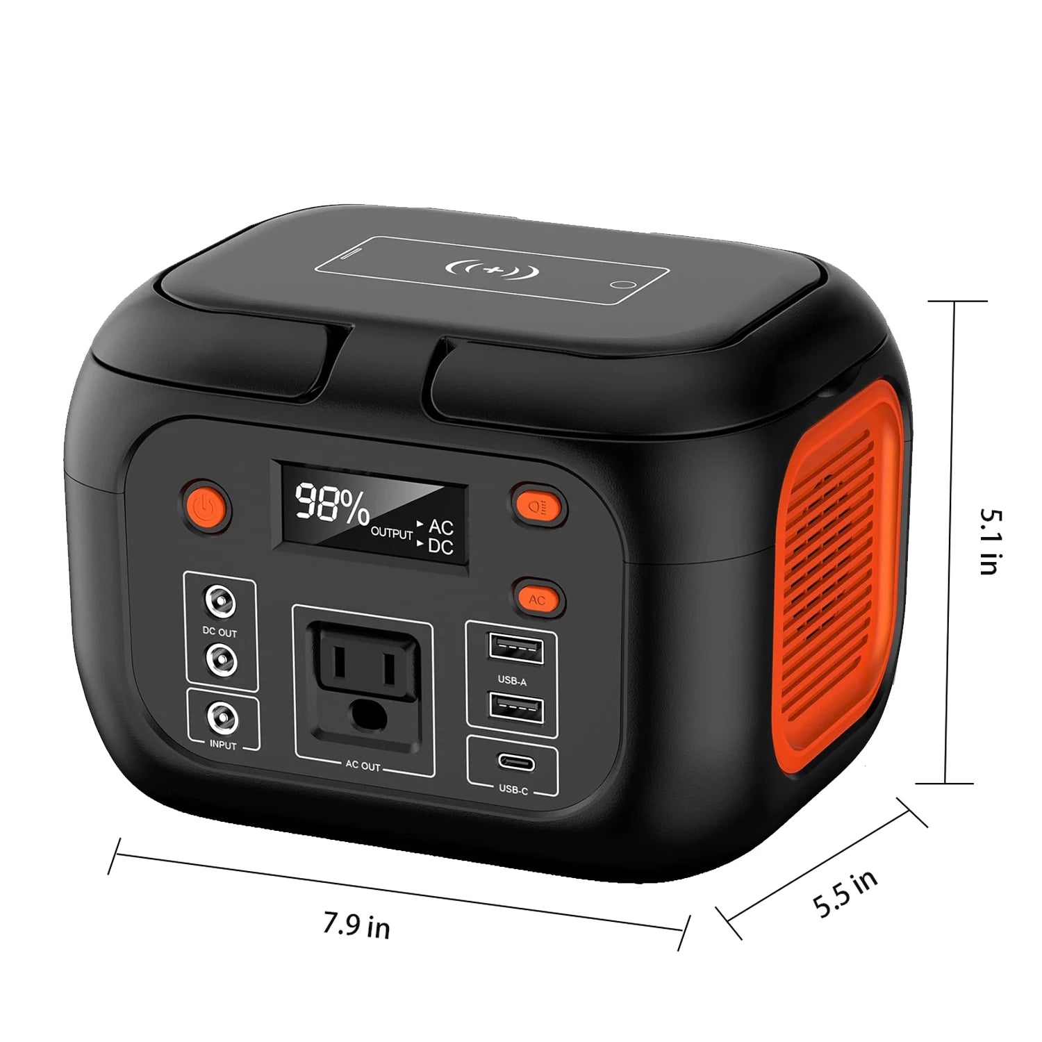 600W/300W/200W Portable Solar Power Station with AC Outlets