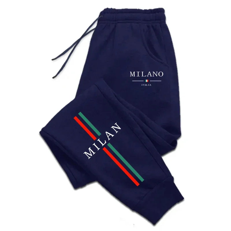 Milan City Printed Jogger Pants for Men – High Quality Autumn Fashion Streetwear