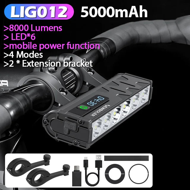 NEWBOLER 10000 Lumen Waterproof Bike Headlight