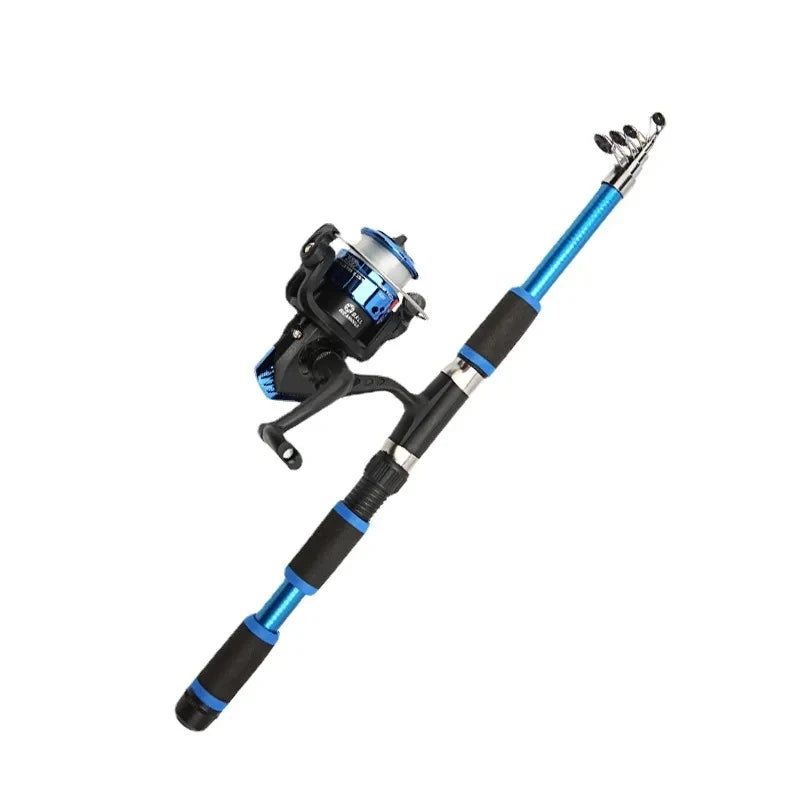 Telescopic Fishing Rod & Spinning Reel Full Kit